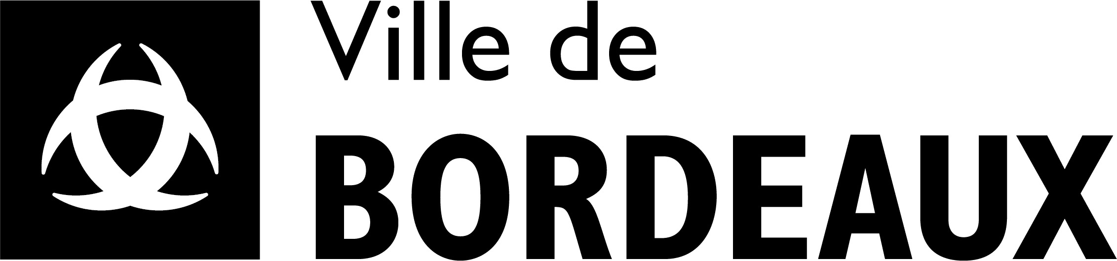 VILLE DE BORDEAUX HORIZONTAL NOIR